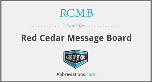 Red Cedar Message Board