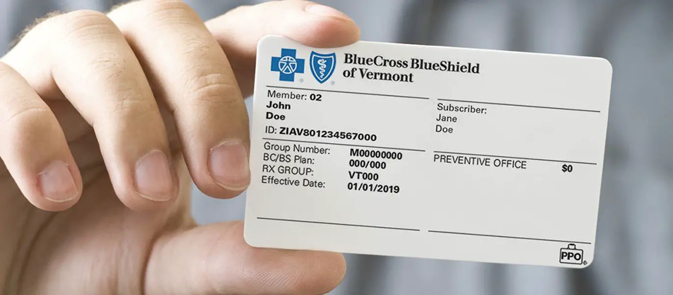 Blue Shield Insurance Card
