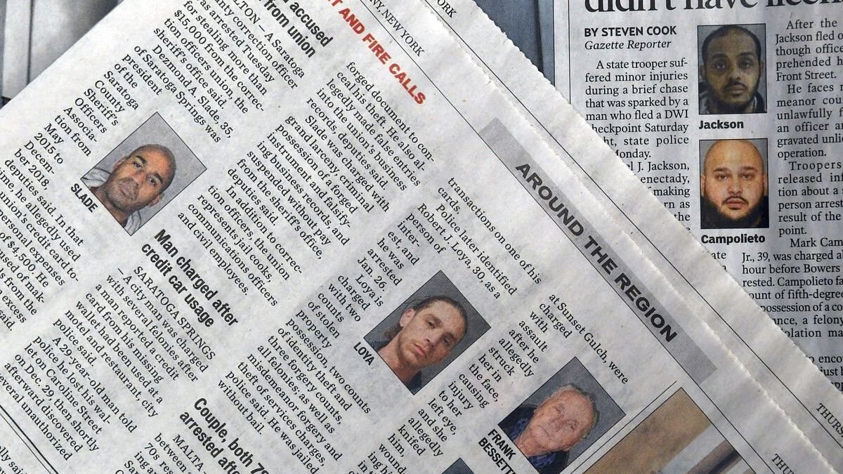 Busted Newspaper