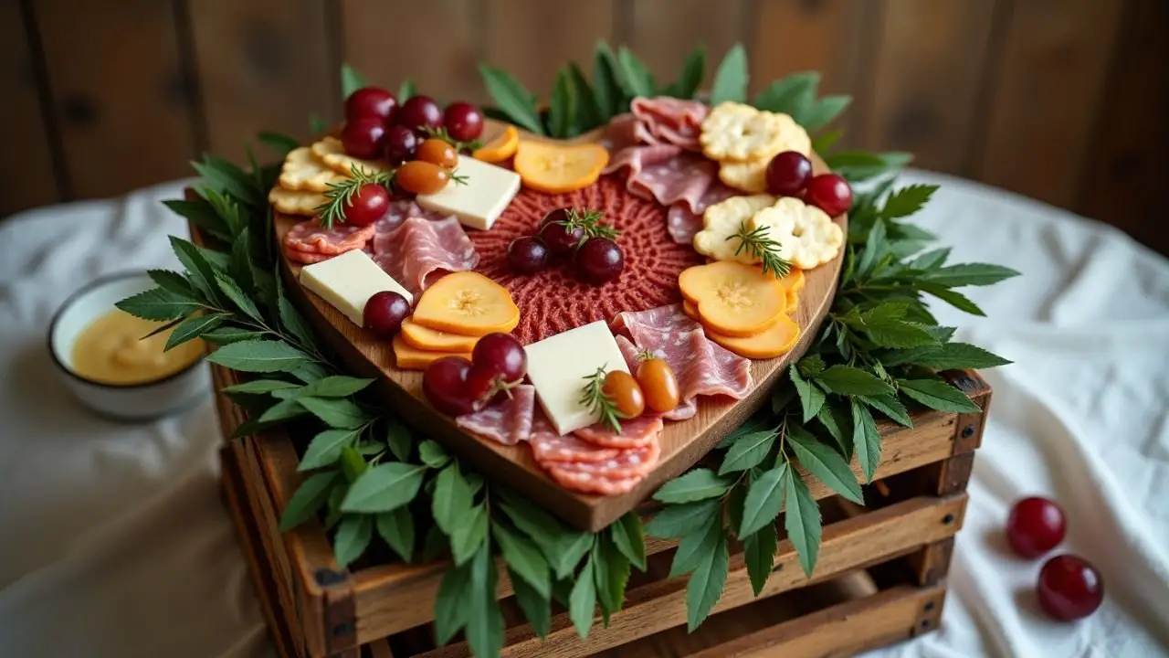shop heart-shaped charcuterie board